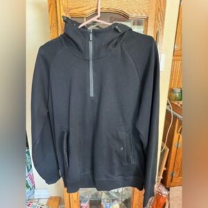 Black Half-Zip Hoodie